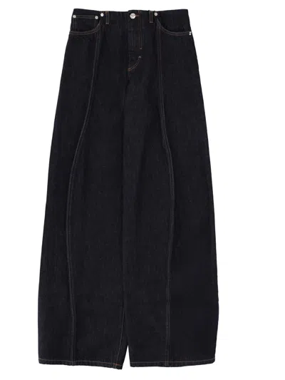 Sportmax Over Pants With Low Waist In Black