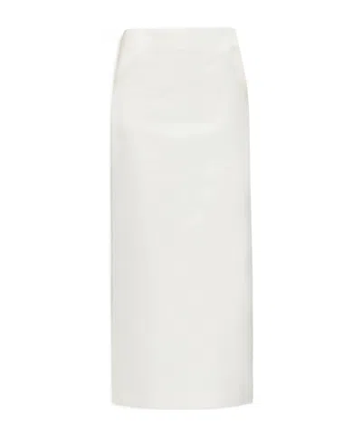 Sportmax Overlapping Detail Skirt In White