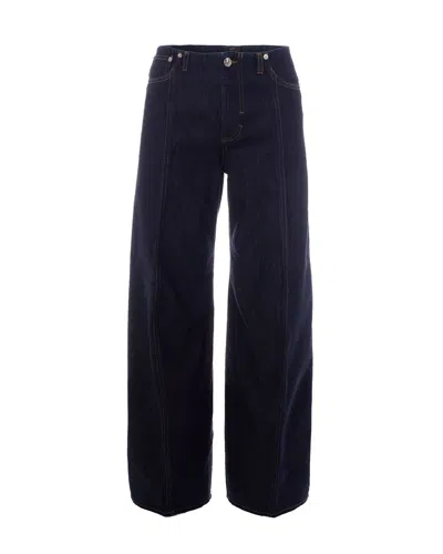 Sportmax Oversized Ballooned Jeans In Blue