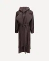 Sportmax Oversized Barba Trench Coat In Taffeta In Brown