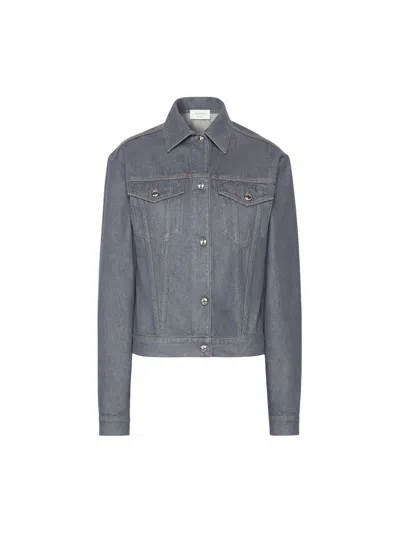 Sportmax Oversized Denim Jacket In Gray