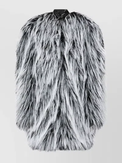 Sportmax Oversized Jacket With High Collar Design In Gray
