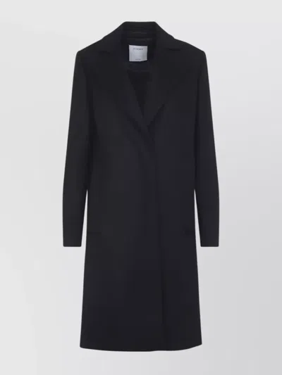 SPORTMAX OVERSIZED LAPEL WOOL COAT POCKETS