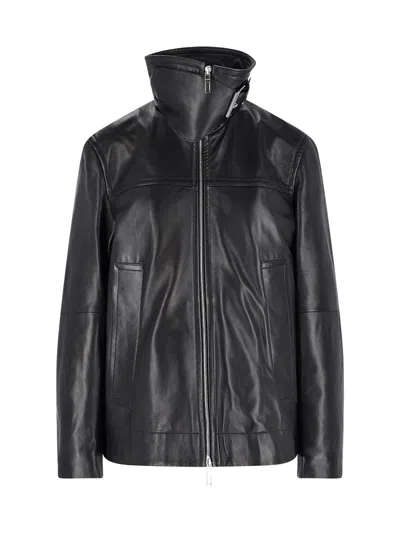 SPORTMAX OVERSIZED LEATHER JACKET