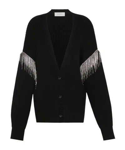 Sportmax Oversized Pure Wool Cardigan In Black