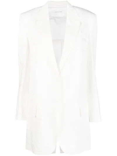 Sportmax Oversized Single-breasted Blazer In White