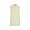 Sportmax Oversized Vest In Washed Viscose In Neutral