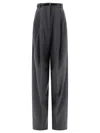 Sportmax Oversized Stretch Wool Trousers In Black