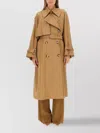 Sportmax Oversized Trench Coat Belted Waist In Brown
