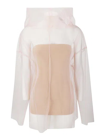 Sportmax Oversized Tulle Sweater In Pink