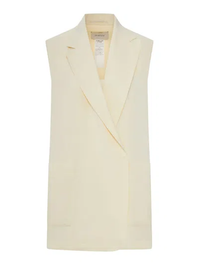 Sportmax Oversized Vest In Washed Viscose In Multi