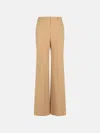 Sportmax 'oxalis' Beige Virgin Wool Pants In Beige
