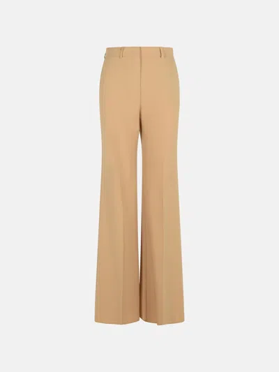 Sportmax 'oxalis' Beige Virgin Wool Pants