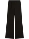 Sportmax Flared Stretch Wool Trousers In Black