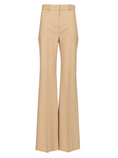 Sportmax Oxalis Trousers Beige In Brown