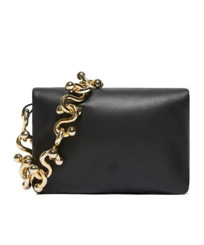 Sportmax Padded Nappa Leather Mini Soffy Bag In Black