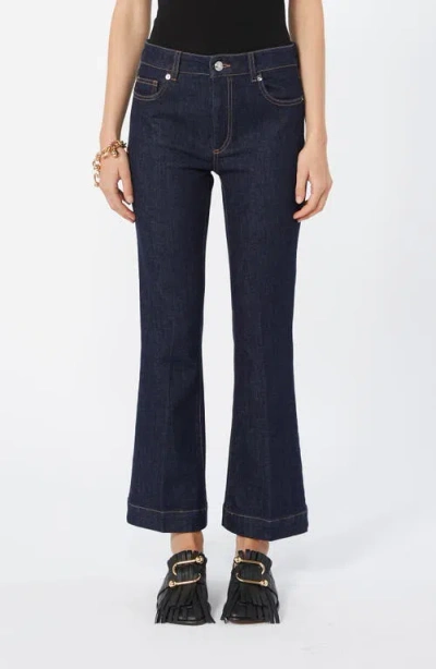 Sportmax Pagina Flare Crop Jeans In Blue