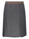 Sportmax Riga Tweed Midi Skirt