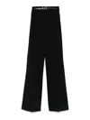 Sportmax High-waisted Trousers - Women's - Polyamide/elastane/viscose In Black