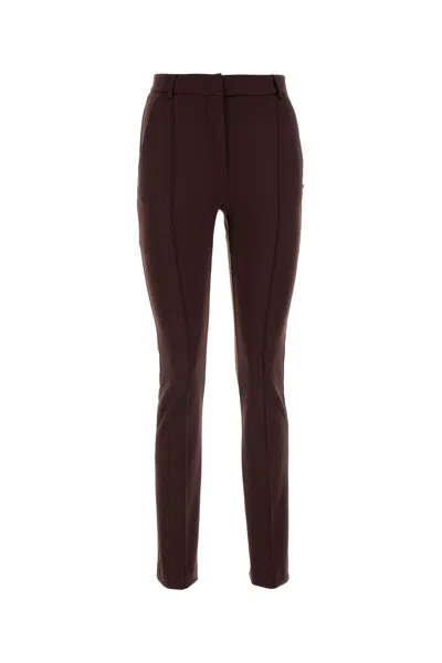 SPORTMAX SPORTMAX CHOCOLATE STRETCH NYLON SKINNY RICETTA PANT
