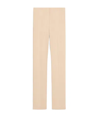 Sportmax Pantalone Slim A Vita Bassa In Nude