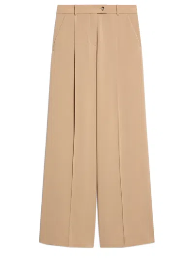 Sportmax Woman Pants Camel Size 10 Virgin Wool In Beige
