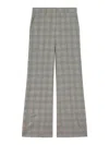 Sportmax Wool Flare Trousers With Prince Of Wales Pattern