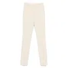 Sportmax Max Mara  Ivory Tailored Belt Loops Trousers In Neutral
