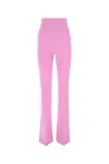 Sportmax High-waisted Flared Leg Trousers With Seam Detailing In Pink