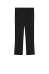Sportmax Low-rise Bell Bottoms In Black