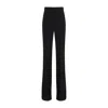 Sportmax Orario High-waist Wide Leg Trousers In Black