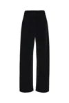 Sportmax Velvet Trousers In Black