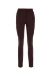 Sportmax Pantalone Skinny Ricetta In Nylon Stretch Cioccolato Donna In Brown