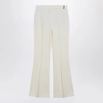 Sportmax Low-rise Viscose Flare Pants In Multi