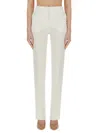 Sportmax High-waisted Straight Fit Trousers Raoul In White