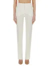 Sportmax High-waisted Straight Fit Trousers Raoul In White