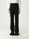 Sportmax Plain Colour Casual Trousers In Black
