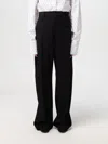 Sportmax Plain Colour Casual Trousers In Black