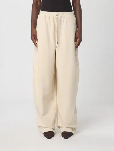 SPORTMAX PANTS SPORTMAX WOMAN COLOR IVORY,H18200044