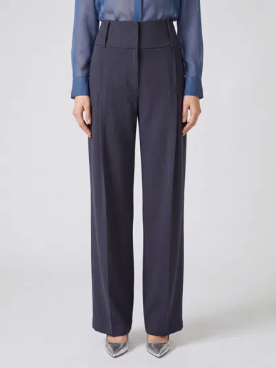 Sportmax Pants Woman Color Black In Blue