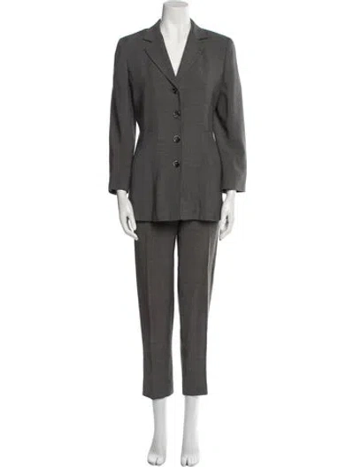 Pre-owned Sportmax Pantsuit In Gray
