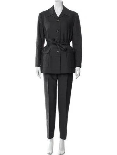 Pre-owned Sportmax Pantsuit In Gray