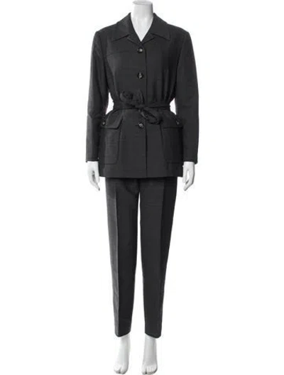 Pre-owned Sportmax Pantsuit In Gray
