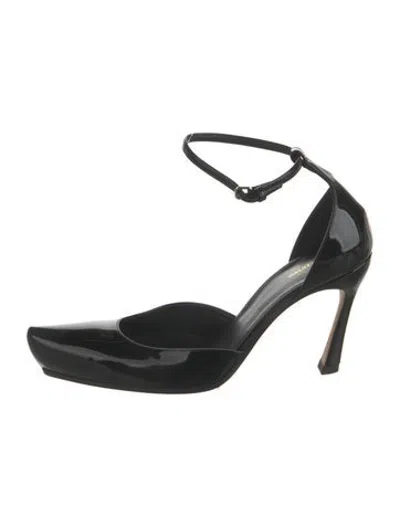 Pre-owned Sportmax Patent Leather Pumps In Black