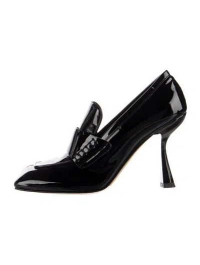 Pre-owned Sportmax Patent Leather Pumps In Blue