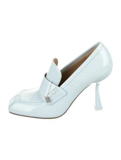 Pre-owned Sportmax Patent Leather Pumps In Blue