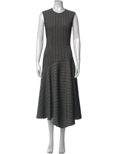 Pre-owned Sportmax Patterned Midi Length Dress In Multi