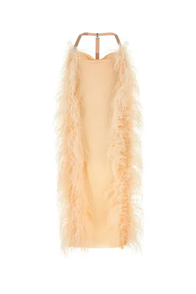 Sportmax Peach Viscose Ussita Dress