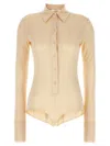 Sportmax Woman Bodysuit Ivory Size L Viscose