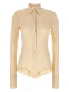 Sportmax Woman Bodysuit Ivory Size L Viscose In Neutral